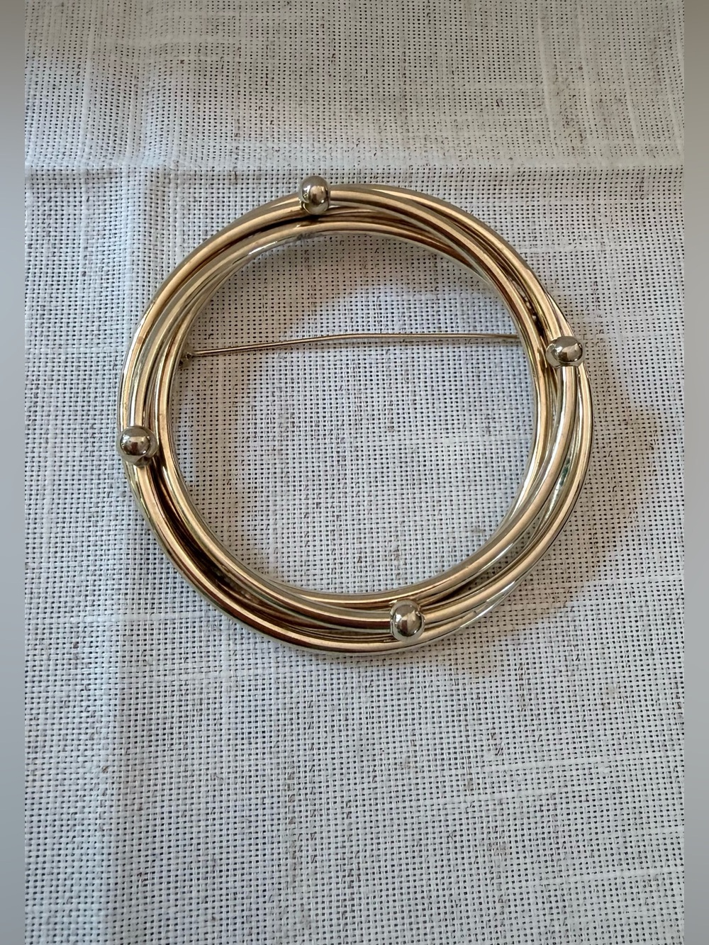 Vintage 1980s, Runway Style, Statement Jewelry, Minimalist, Modernist brooch